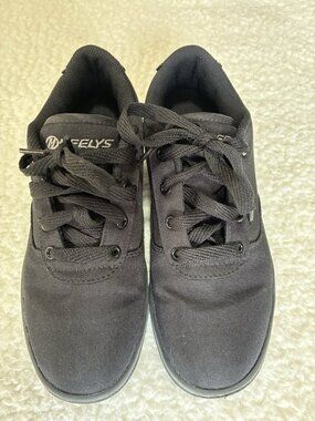 Heeley Launch 20 HE100753 Black Canvas Skate Shoes Youth 5  Women 6.